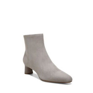 Vince Hilda Women's Toe Ankle Boots US 9M Zip Bootie Lt Woodsmoke Suede Pointed